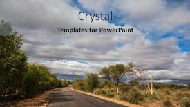  Presentation with south africa - Slide set with perfect-sunny-day-in-kruger background and a light blue colored foreground