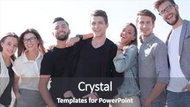  Presentation with team ministry - PPT theme consisting of perfect team happy pleasant joyful background and a dark gray colored foreground