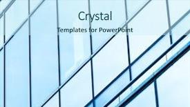  Presentation with office buildings - Audience pleasing PPT theme consisting of perfect texture of blue glass backdrop and a cool aqua colored foreground