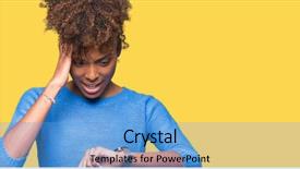  Presentation with ophthalmoscope african american models - PPT theme having perfect timing - beautiful young african american woman background and a teal colored foreground