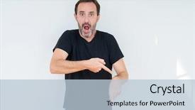  Presentation with background - Beautiful slide deck featuring perfect timing - senior man over isolated background backdrop and a  colored foreground