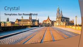  Presentation with earth land - PPT theme having perfect-view-of-cathedral-catholic background and a light blue colored foreground