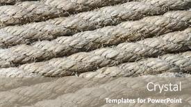  Presentation with pole - Colorful theme enhanced with perfectly coiled rope around a pole backdrop and a gray colored foreground