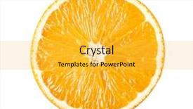  Presentation with orange fruit - PPT layouts featuring perfectly round orange sliced background and a yellow colored foreground