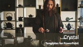  Presentation with academy awards ceremony - Audience pleasing presentation consisting of perfomance - tea ceremony is perfomed backdrop and a tawny brown colored foreground