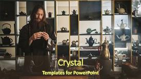  Presentation with pinning ceremony - Beautiful presentation design featuring perfomance - tea ceremony is perfomed backdrop and a tawny brown colored foreground