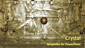 Presentation with medieval - Presentation featuring perforated metal sheets - forged part of medieval coffer background and a  colored foreground