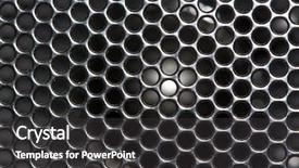  Presentation with audio speaker - Cool new presentation theme with perforated metal sheets - speaker grille backdrop and a  colored foreground