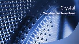  Presentation with industrial microbiology - Slides featuring perforated metallic grid industrial background background and a  colored foreground