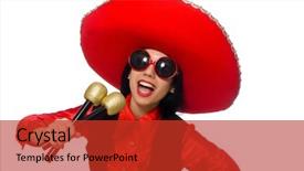  Presentation with mexican - Amazing presentation theme having performanc - mexican woman in funny concept backdrop and a  colored foreground