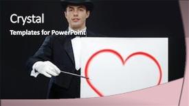  Presentation with magic wand - Amazing presentation design having performance circus show and ove backdrop and a  colored foreground