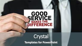  Presentation with difference - Theme enhanced with performance counseling - good service makes the difference background and a ocean colored foreground