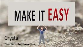  Presentation with counseling - Cool new PPT theme with performance counseling - we make it easy words backdrop and a light gray colored foreground