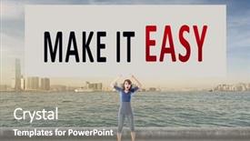  Presentation with counseling - Slide set with performance counseling - we make it easy words background and a mint green colored foreground