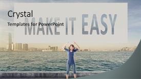  Presentation with counseling - Colorful presentation enhanced with performance counseling - we make it easy words backdrop and a light gray colored foreground