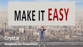  Presentation with counseling - Slide set having performance counseling - we make it easy words background and a gray colored foreground