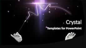  Presentation with black magic - Slide deck consisting of performance illusion circus show concept background and a black colored foreground