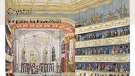  Presentation with vintage theater - Cool new slide deck with performance-of-the-gijsbrecht-van backdrop and a  colored foreground