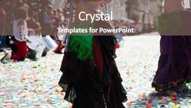  Presentation with gypsy cart - Amazing presentation theme having performance oriented - gypsy belly dancers backdrop and a gray colored foreground