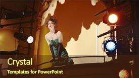  Presentation with low angle view of volleyball - Presentation consisting of businessman lifting dumbbell isolated on white background background and a light gray colored foreground