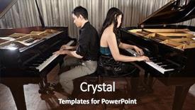  Presentation with people - Beautiful PPT theme featuring yale - cute siberian husky puppy lying backdrop and a pink colored foreground