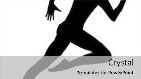  Presentation with performer - Presentation having studio isolated on white background background and a light gray colored foreground