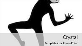  Presentation with performer - Presentation theme featuring studio isolated on white background background and a light gray colored foreground