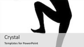  Presentation with performer - Beautiful presentation design featuring studio isolated on white background backdrop and a light gray colored foreground