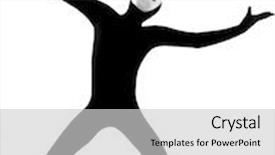  Presentation with performer - Amazing slide set having studio isolated on white background backdrop and a light gray colored foreground