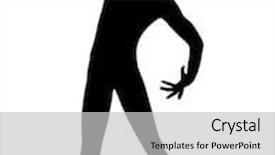  Presentation with performer - Slide set featuring studio isolated on white background background and a light gray colored foreground