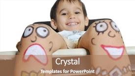  Presentation with performing arts - Amazing presentation theme having performing arts theatre - comedy and tragedy theater painted backdrop and a coral colored foreground