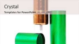  Presentation with out line of glass bottle - Audience pleasing PPT theme consisting of perfume bottle over white backgroung backdrop and a  colored foreground