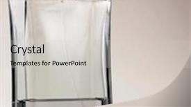  Presentation with perfume - Presentation design featuring perfume bottle background and a light gray colored foreground