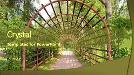  Presentation with arches - Amazing presentation theme having pergola - trellis arches in ostankino estate backdrop and a tawny brown colored foreground