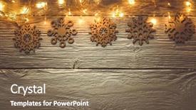  Presentation with qoute for a golden year - Slides enhanced with perimeter - photo of new year's wooden background and a coral colored foreground