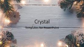  Presentation with christmas winter a table - PPT theme enhanced with perimeter - picture of christmas wooden gray background and a light gray colored foreground