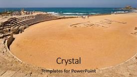  Presentation with roman - Slides consisting of period of the roman invasion background and a coral colored foreground