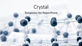  Presentation with chemical elements - Presentation theme having periodic table of chemical elements background and a sky blue colored foreground