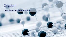  Presentation with chemical elements - Slide set consisting of periodic table of chemical elements background and a sky blue colored foreground