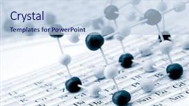  Presentation with chemical elements - Cool new presentation theme with periodic table of chemical elements backdrop and a light blue colored foreground