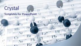  Presentation with chemical elements - Amazing slide deck having periodic table of chemical elements backdrop and a sky blue colored foreground