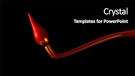  Presentation with gold - PPT theme with periodontal disease - closeup of gold gum massager background and a  colored foreground