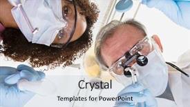  Presentation with dental - Slide deck having periodontal disease - low angle view of dentist background and a light blue colored foreground