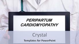  Presentation with disease - Presentation theme having peripartum-cardiomyopathy-doctor-with-rare background and a light blue colored foreground