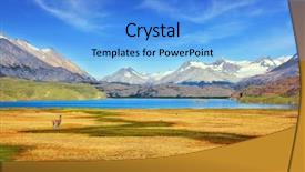  Presentation with blue ridge mountains - PPT theme featuring perito moreno in patagonia argentina background and a light blue colored foreground