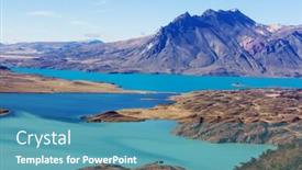  Presentation with national - Colorful PPT layouts enhanced with perito-moreno-national-park-patagonia backdrop and a teal colored foreground