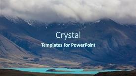  Presentation with national - PPT theme featuring perito-moreno-national-park-patagonia background and a ocean colored foreground