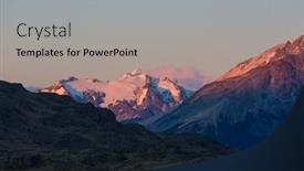  Presentation with national - PPT theme featuring perito-moreno-national-park-patagonia background and a light gray colored foreground