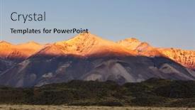  Presentation with national - Cool new slides with perito-moreno-national-park-patagonia backdrop and a light blue colored foreground