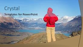  Presentation with national - Beautiful slide set featuring perito-moreno-national-park-patagonia backdrop and a light blue colored foreground